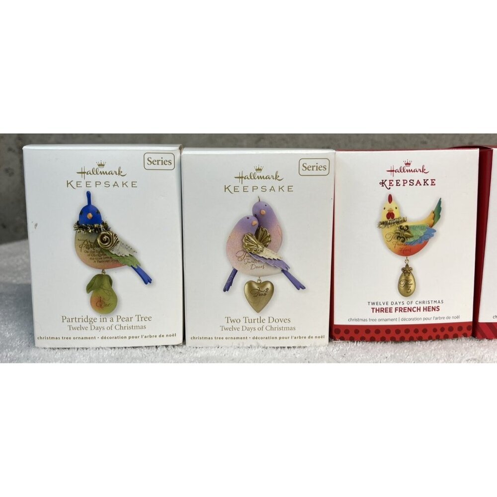Hallmark Twelve Days Of Christmas Bird Ornaments ~ 2011 - 2016 (1-6) - Picture 2 of 11
